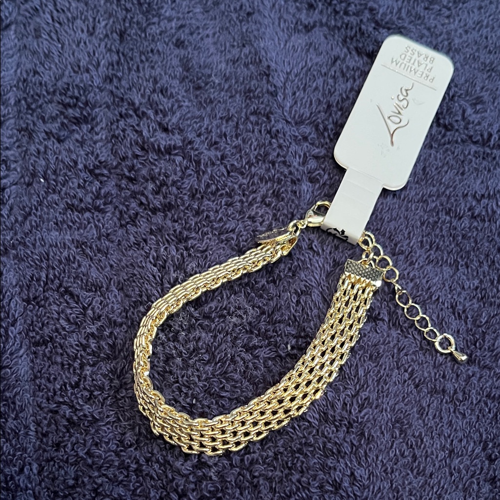 Louise Gold Chain Bracelet 18$